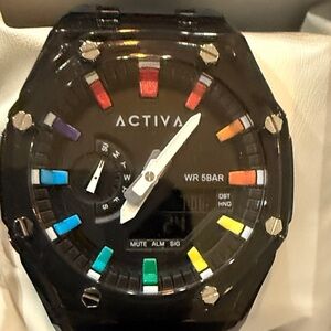 #60 ACTIVA Kaleido X Invicta Men’s Digital Watch,44.2mm, Black